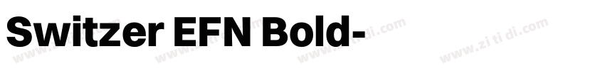 Switzer EFN Bold字体转换